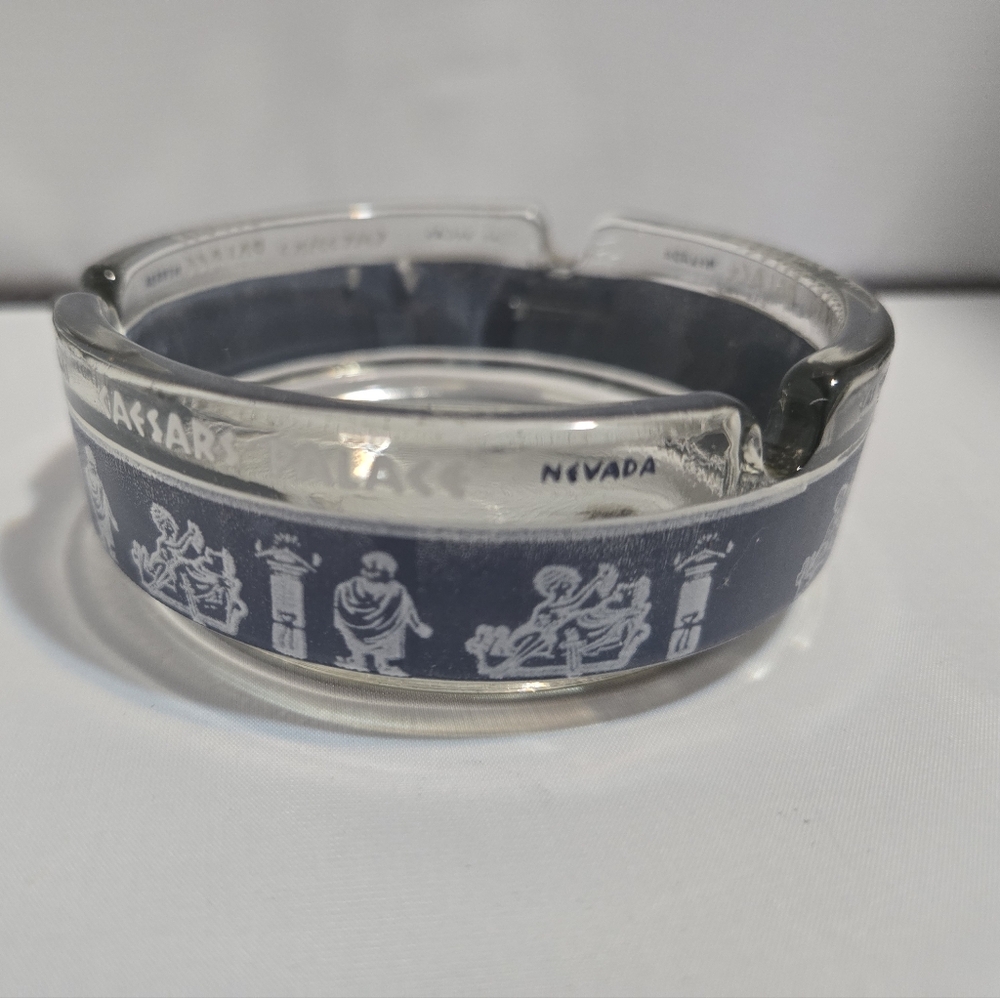 Vintage 1970's Caesars Palace Ashtray Las Vegas Casino Glass